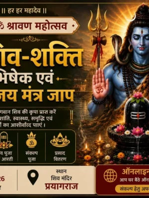 Sawam Mahotsav Shiva-Shakti Rudrabhishek & Maha Mrityunjaya Mantra Jaap