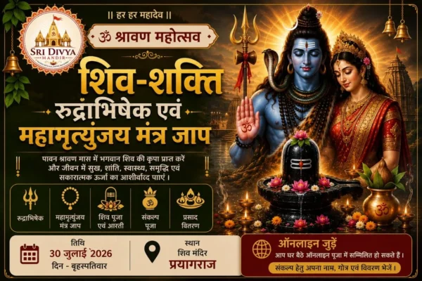 Sawam Mahotsav Shiva-Shakti Rudrabhishek & Maha Mrityunjaya Mantra Jaap
